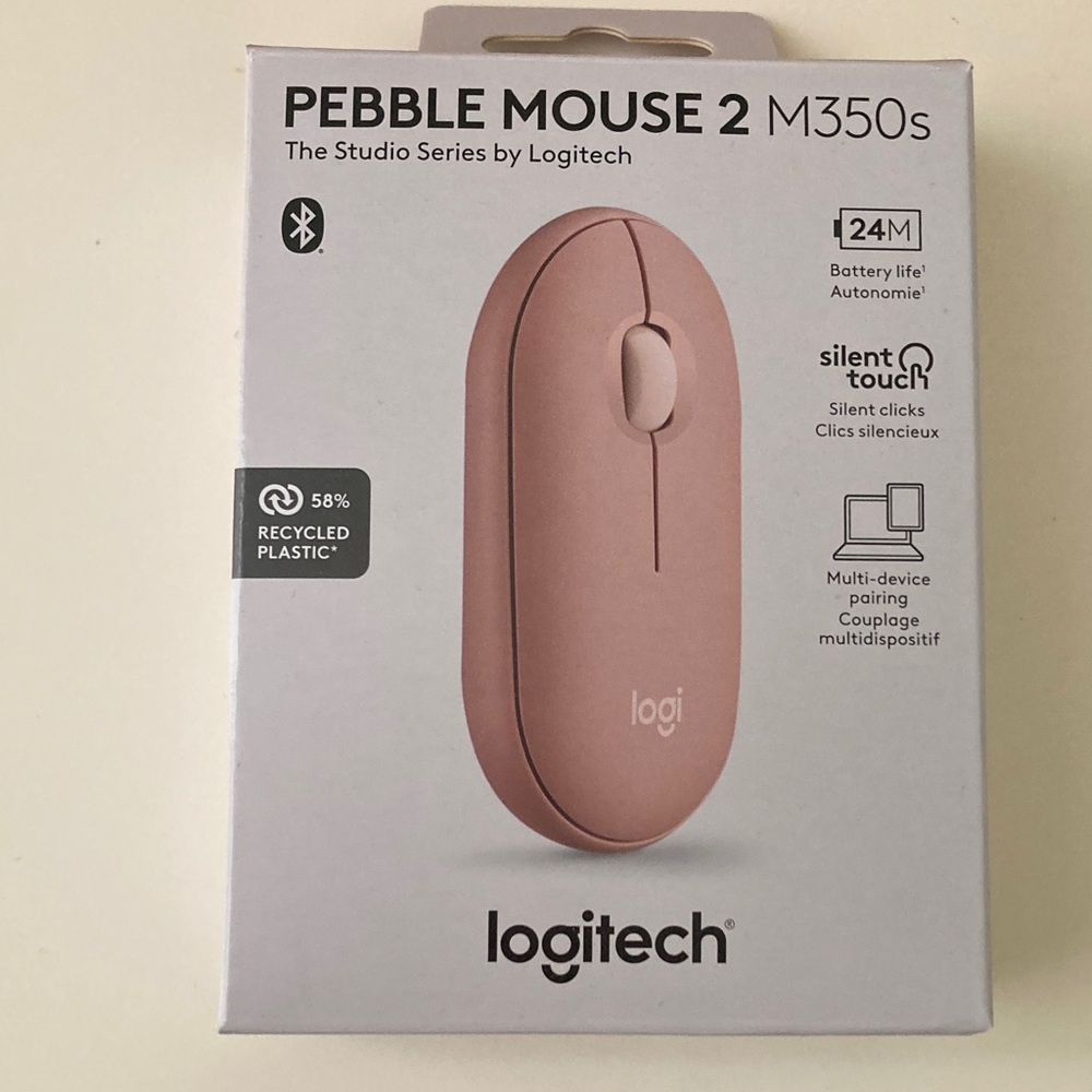 Logitech M350s Pebble Mouse - Pink